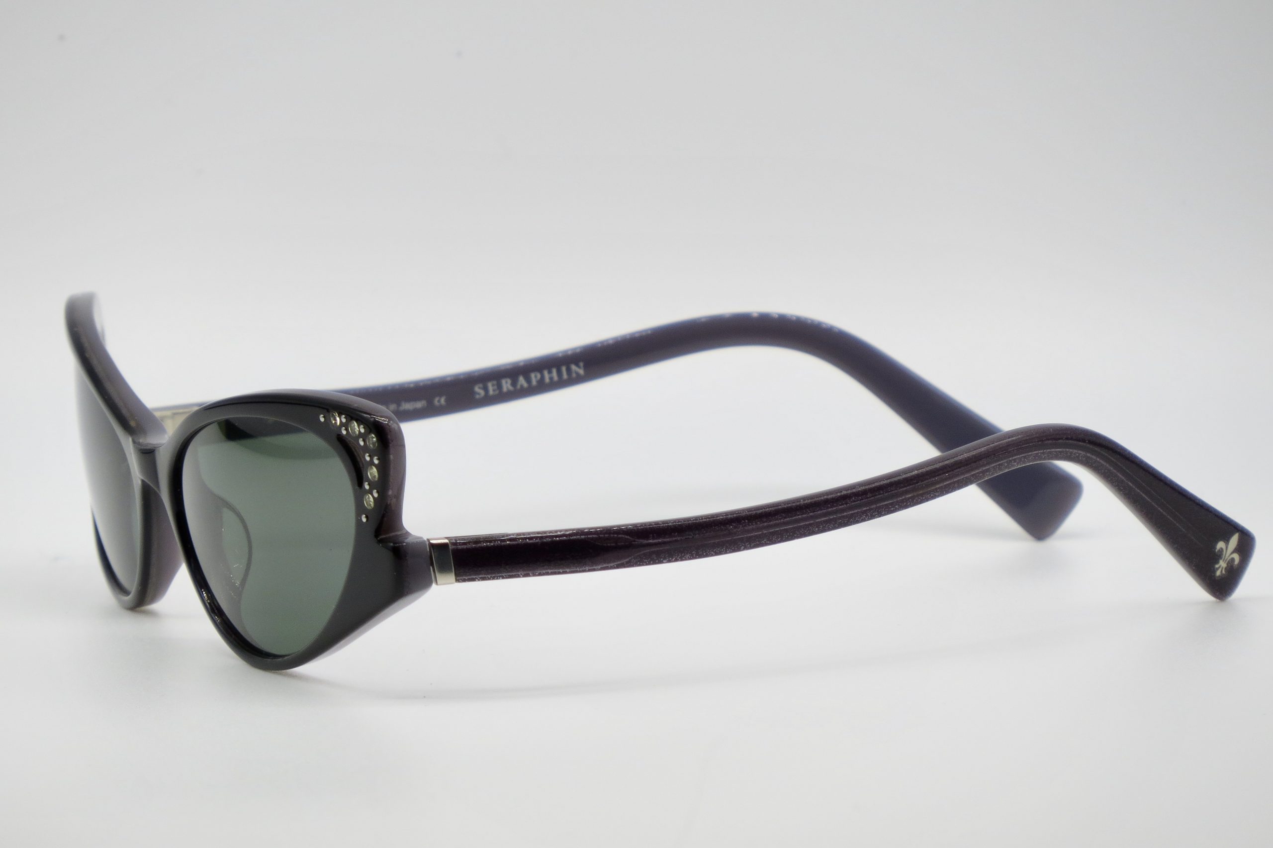 Seraphin Eyeglasses Hunter/8523 Black Rectangular Frame Japan 54-18 145  Handmade | eBay